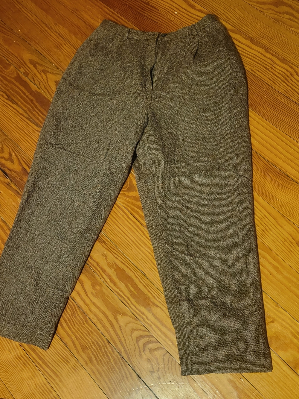 🚨Vintage Alert🚨 Tweed Brown  Women's Trousers